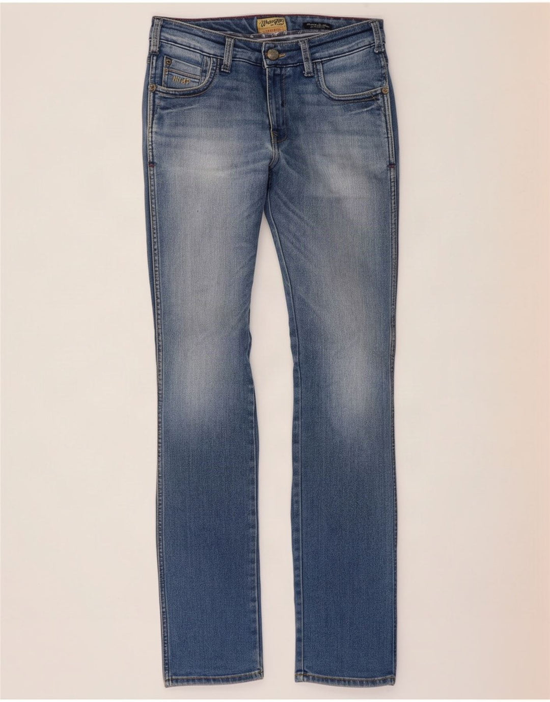 Wrangler Mens Skanders Slim Jeans W32 L34 Μπλε βαμβακερό