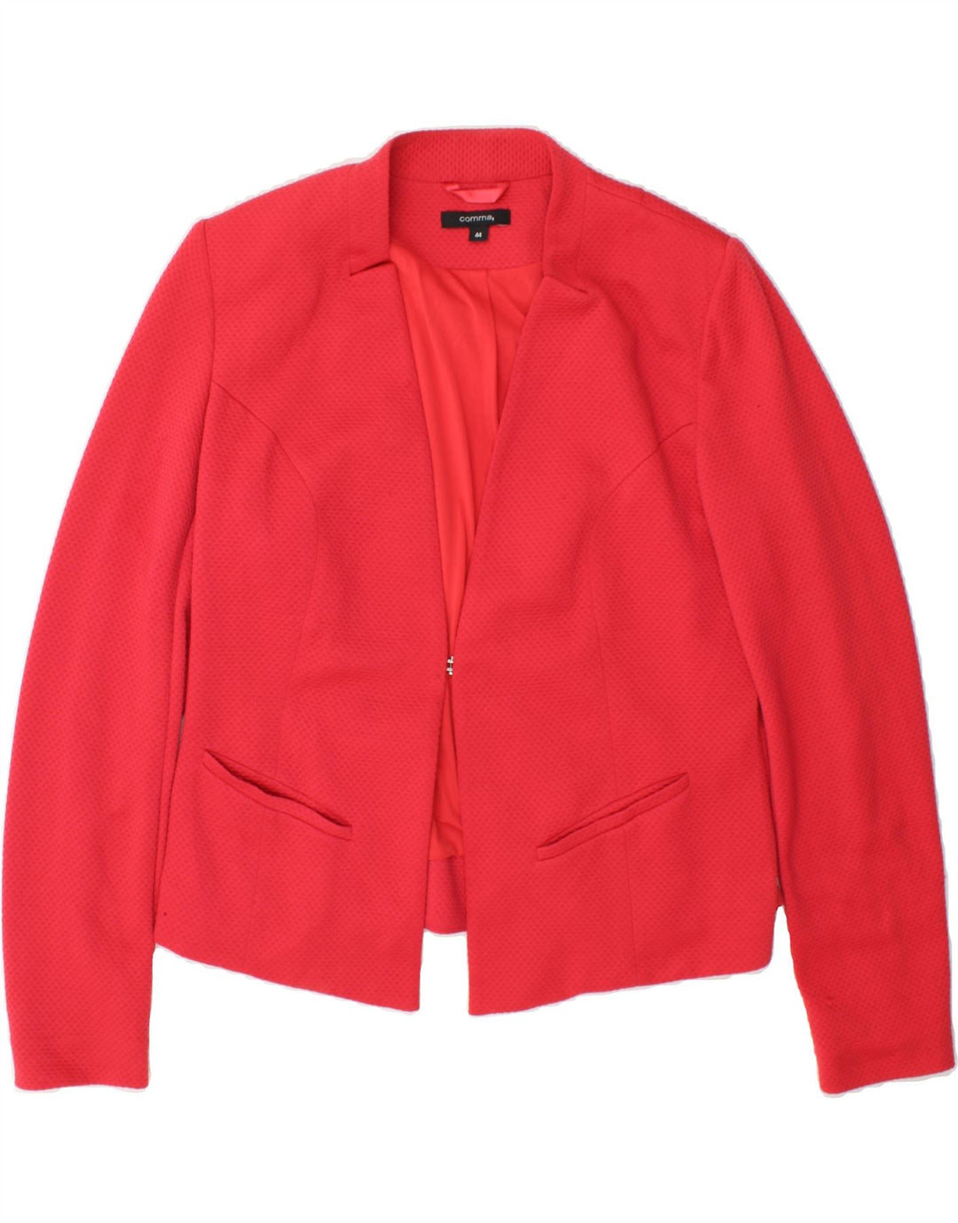 COMMA, Womens Blazer Jacket IT 44 Medium Red Polyester Vintage Comma, and Second-Hand Comma, from Messina Hembry 