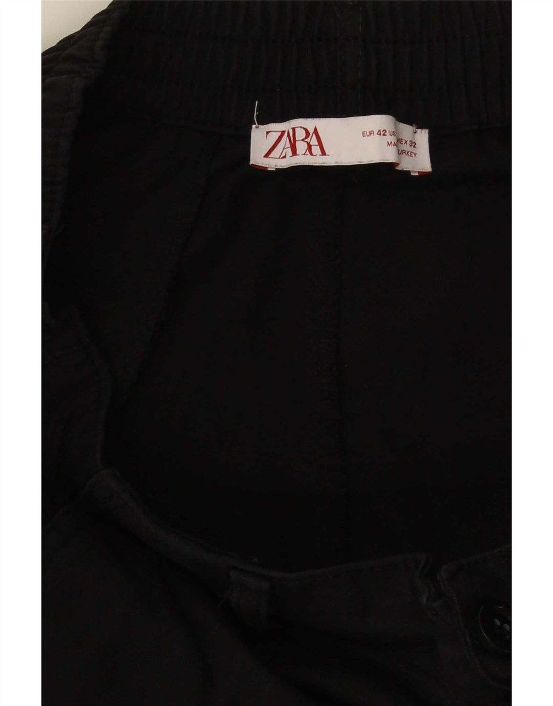 Zara Ανδρικό σορτς Cargo EU 42 Large W32 Μαύρο