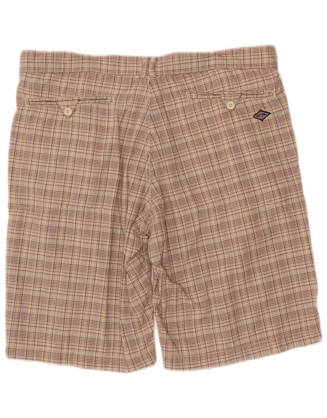 BEAR Ανδρικό σορτς Chino W38 XL Beige Check Cotton