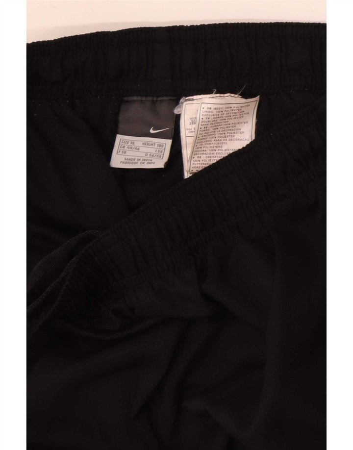 Ανδρικό γραφικό παντελόνι αντιανεμικό Nike UK 44/46 XL Μαύρο πολυεστέρα