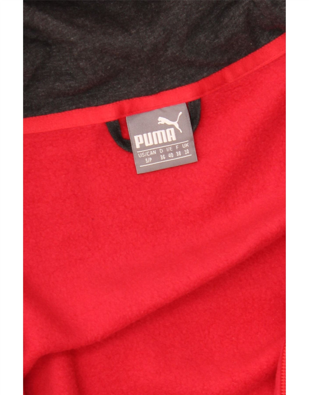 Γυναικείο πουλόβερ PUMA με φερμουάρ UK 10 Small Red