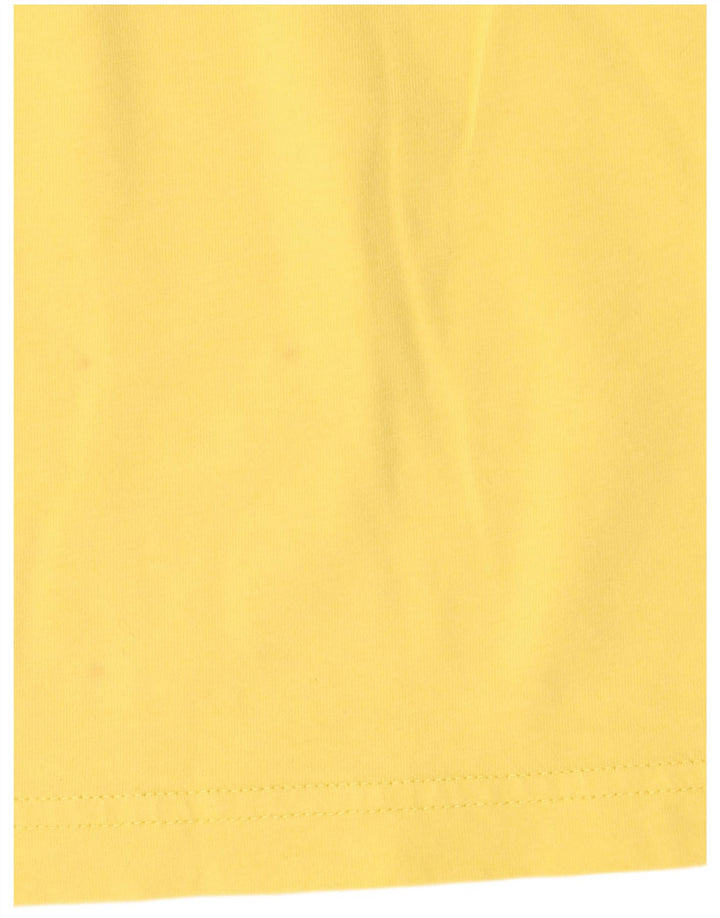 Ανδρικό γραφικό T-Shirt Adidas Top από μεσαίο κίτρινο βαμβάκι