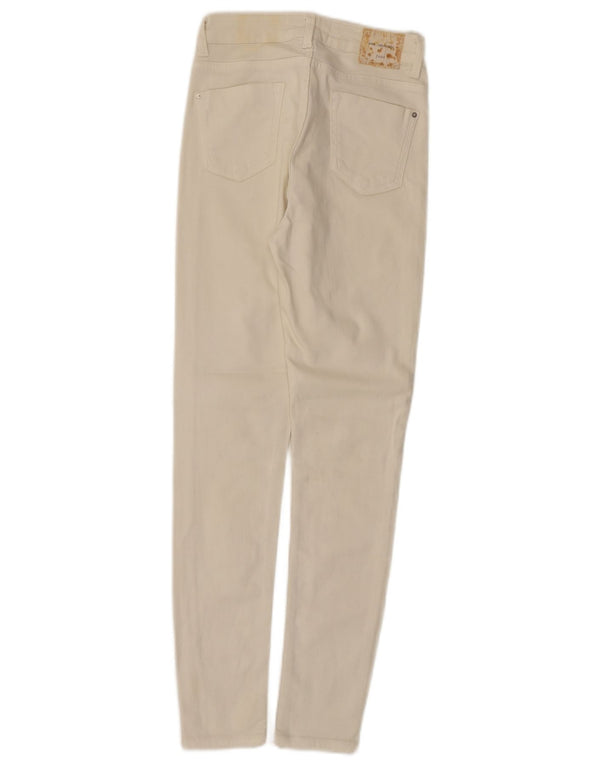 Zara Γυναικείο Skinny Jeans EU 34 2XS W24 L28 Λευκό βαμβακερό