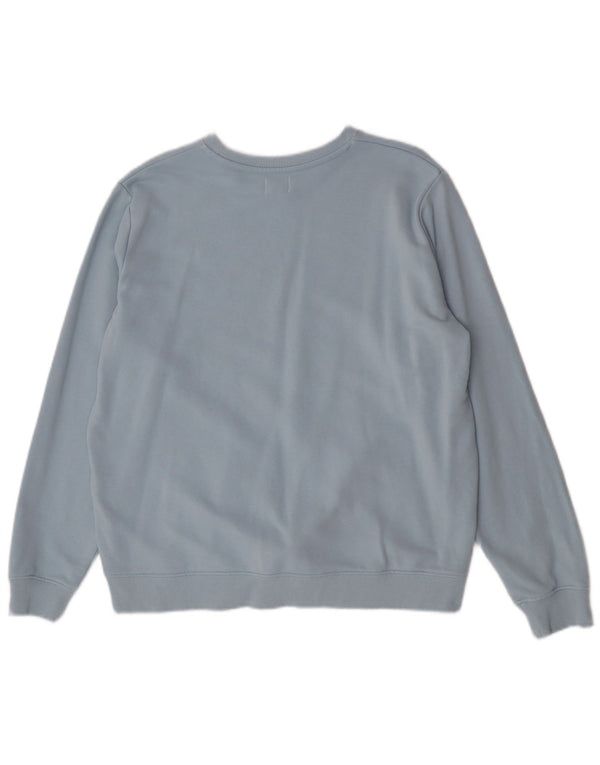 Γυναικείο Γραφικό Φούτερ Wrangler Jumper UK 16 Large μπλε βαμβακερό