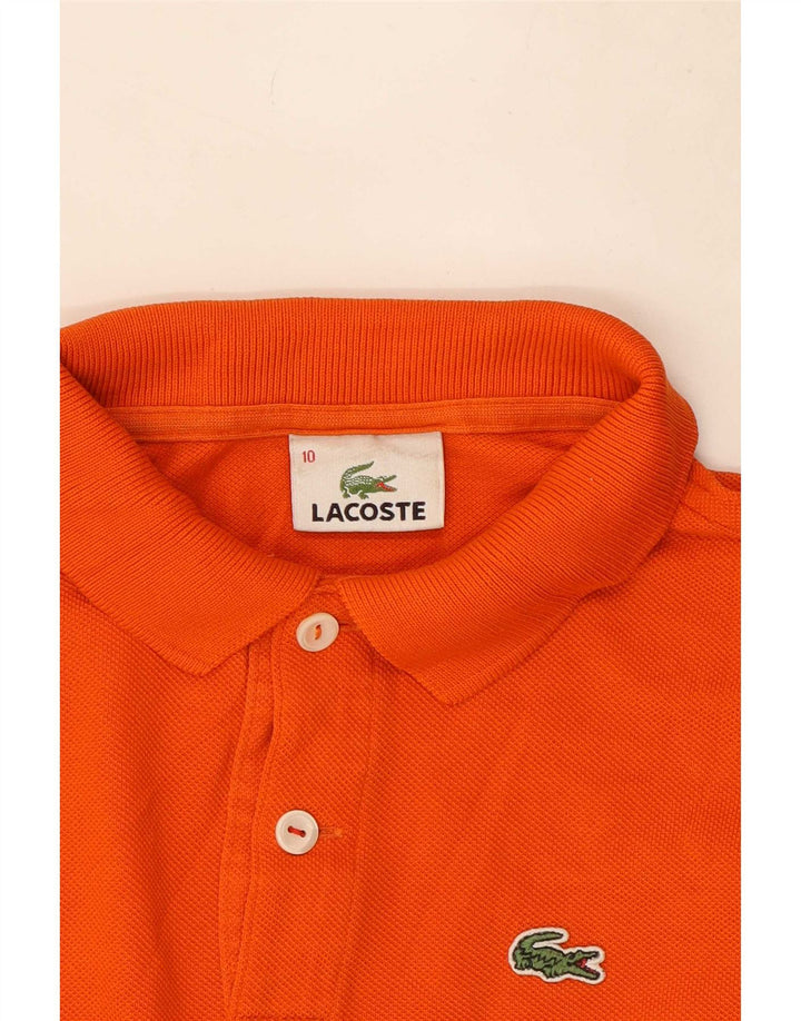 Lacoste Boys Polo πουκάμισο 9-10 ετών Πορτοκαλί