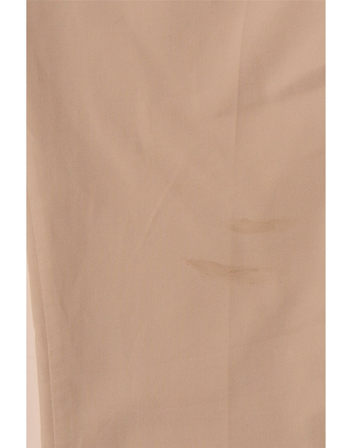 ZARA Γυναικείο κωνικό παντελόνι Chino XS W24 L26 Μπεζ βαμβακερό