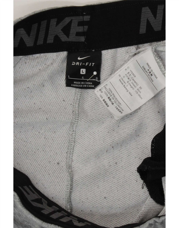 Παντελόνι αθλητικής φόρμας Nike Mens Dri Fit Graphic Joggers Large Grey Polyester