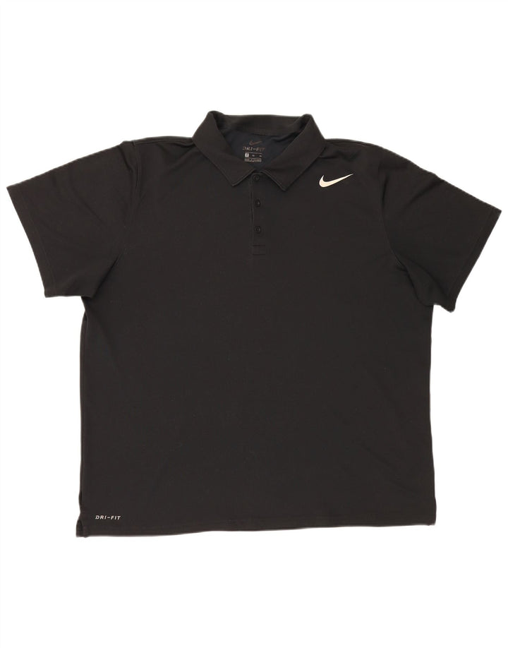 Ανδρικό μπλουζάκι Nike Dri Fit Polo XL Μαύρο πολυεστέρα