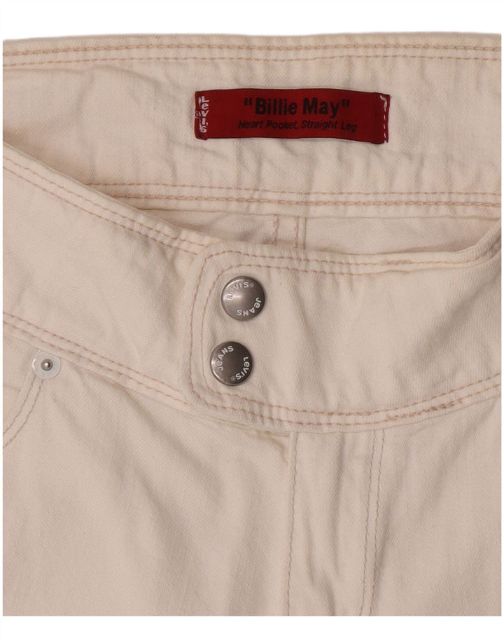 Γυναικείο Levi's Billie May Straight Jeans W28 L33 Λευκό