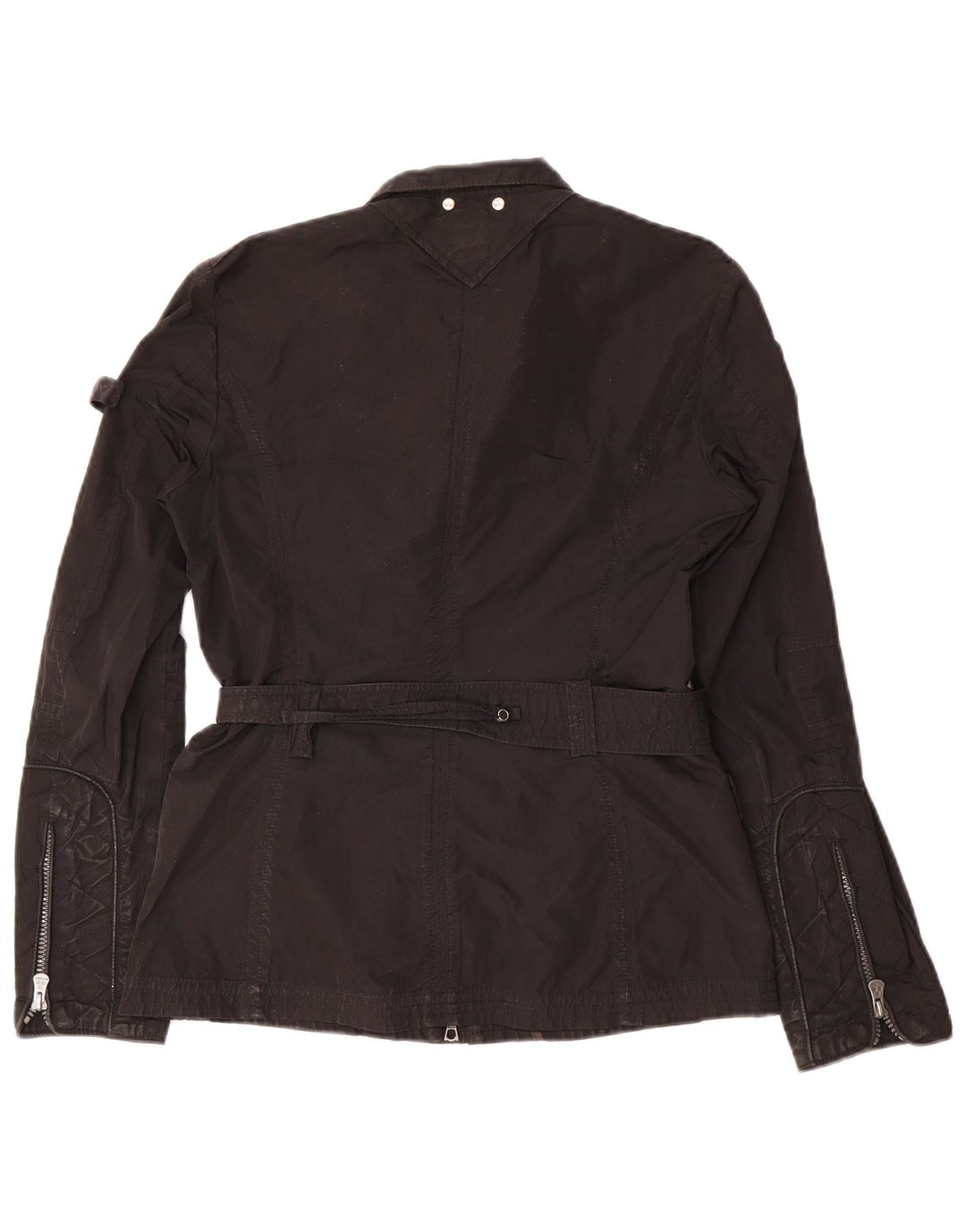 PEUTEREY Womens Military Jacket IT 42 Medium Black Polyester