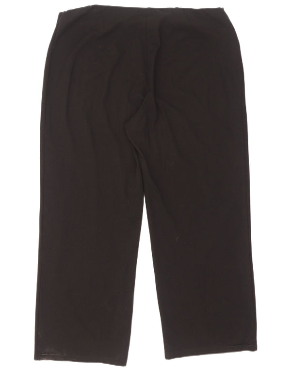 Marks & Spencer Γυναικεία Loose Fit Casual Παντελόνια UK 20 2XL W40 L29 Μαύρο