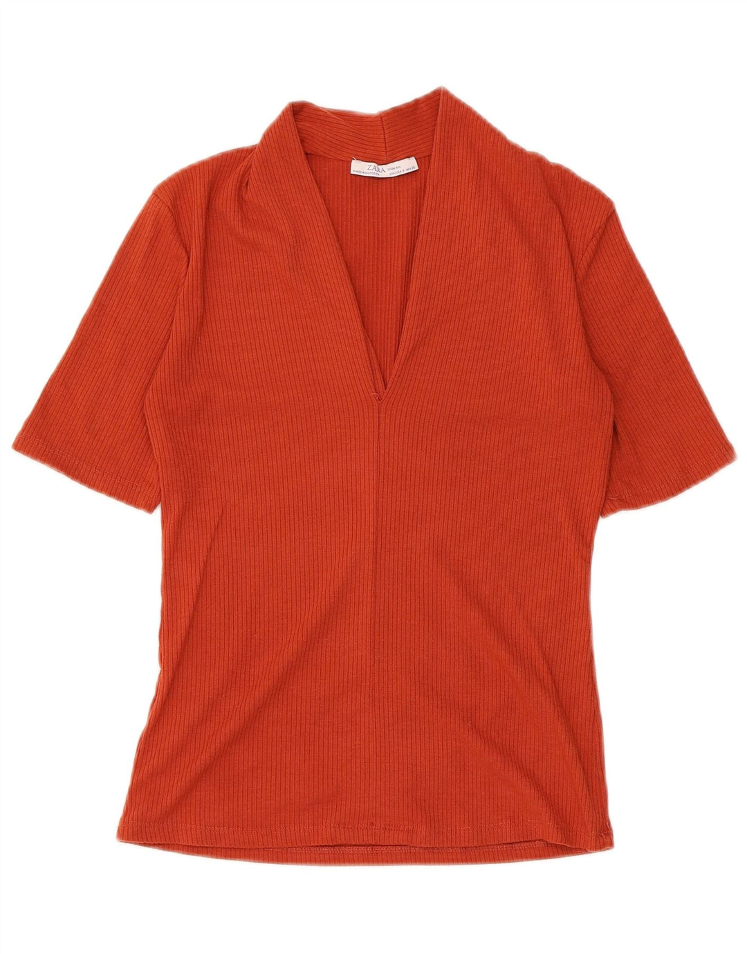 Zara Γυναικεία Μπλούζα Τοπ UK 8 Small Orange