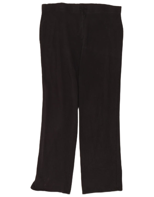 Marks & Spencer Γυναικεία φόρμα παντελόνια UK 16 Large Black Cotton