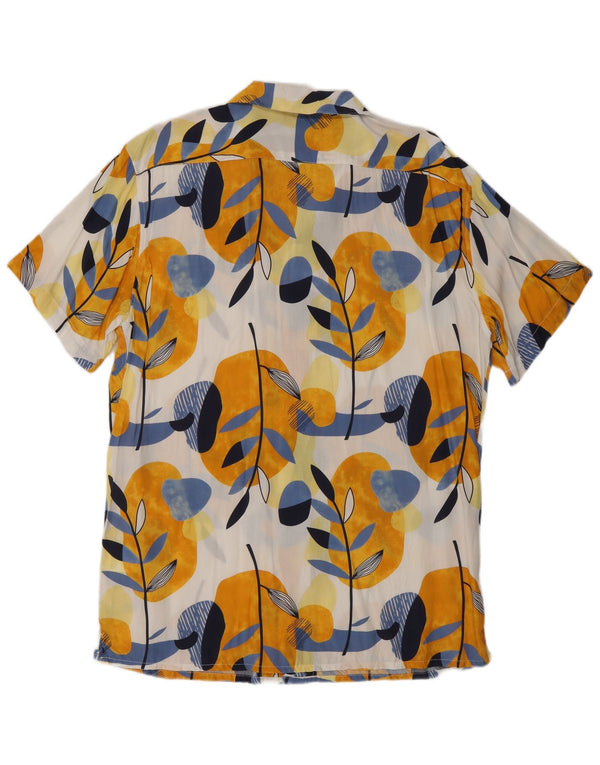 Vintage Ανδρικό κοντομάνικο πουκάμισο 2XL Πολύχρωμο Floral Viscose