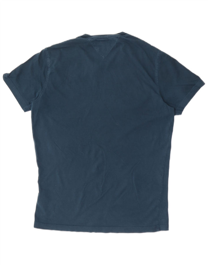 Ανδρικό T-Shirt Tommy Hilfiger Τοπ μεσαίου μπλε βαμβακερό