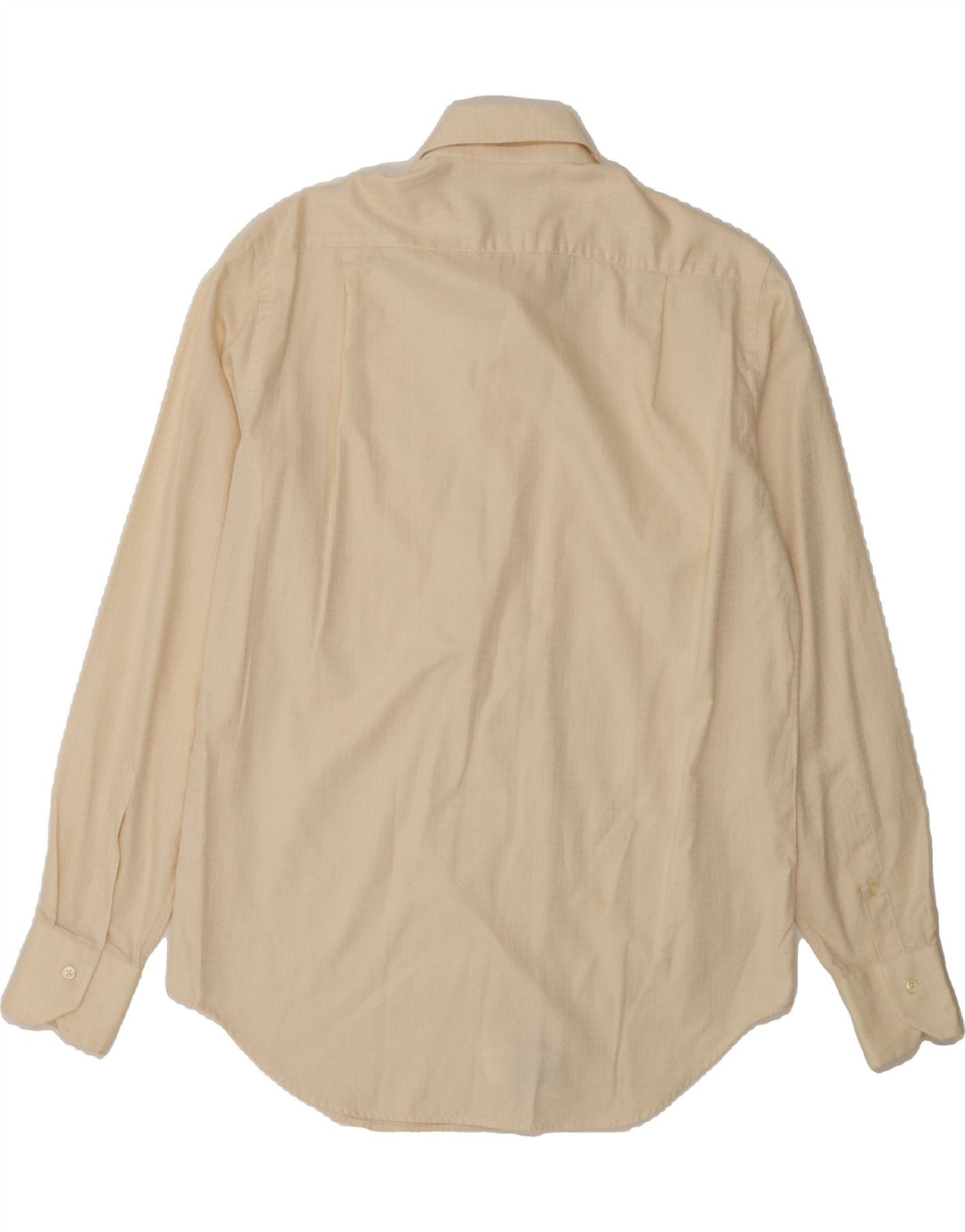 UNGARO Mens Shirt Size 40 15 3/4 Medium Beige Spotted Cotton Vintage Ungaro and Second-Hand Ungaro from Messina Hembry 