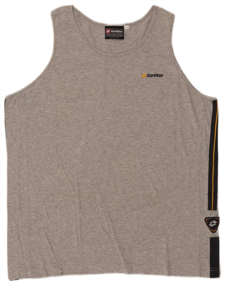 Ανδρικό γιλέκο Lotto Top 2XL Γκρι Colourblock Βαμβακερό