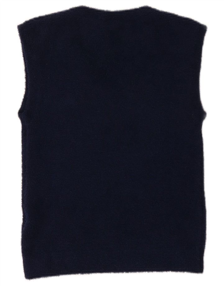 Adidas Γυναικείο γιλέκο Tank Top UK 12 Medium Navy Blue ριγέ πολυεστέρας
