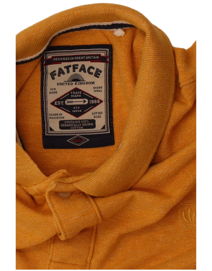 Ανδρικό πουκάμισο πόλο Fat Face 3XL κίτρινο βαμβακερό