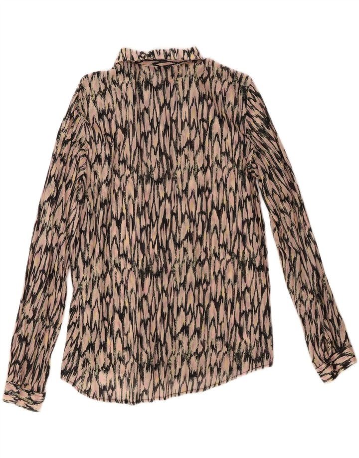 Scotch & Soda Γυναικείο πουκάμισο Abstract Pattern Μπλούζα UK 14 Medium Pink