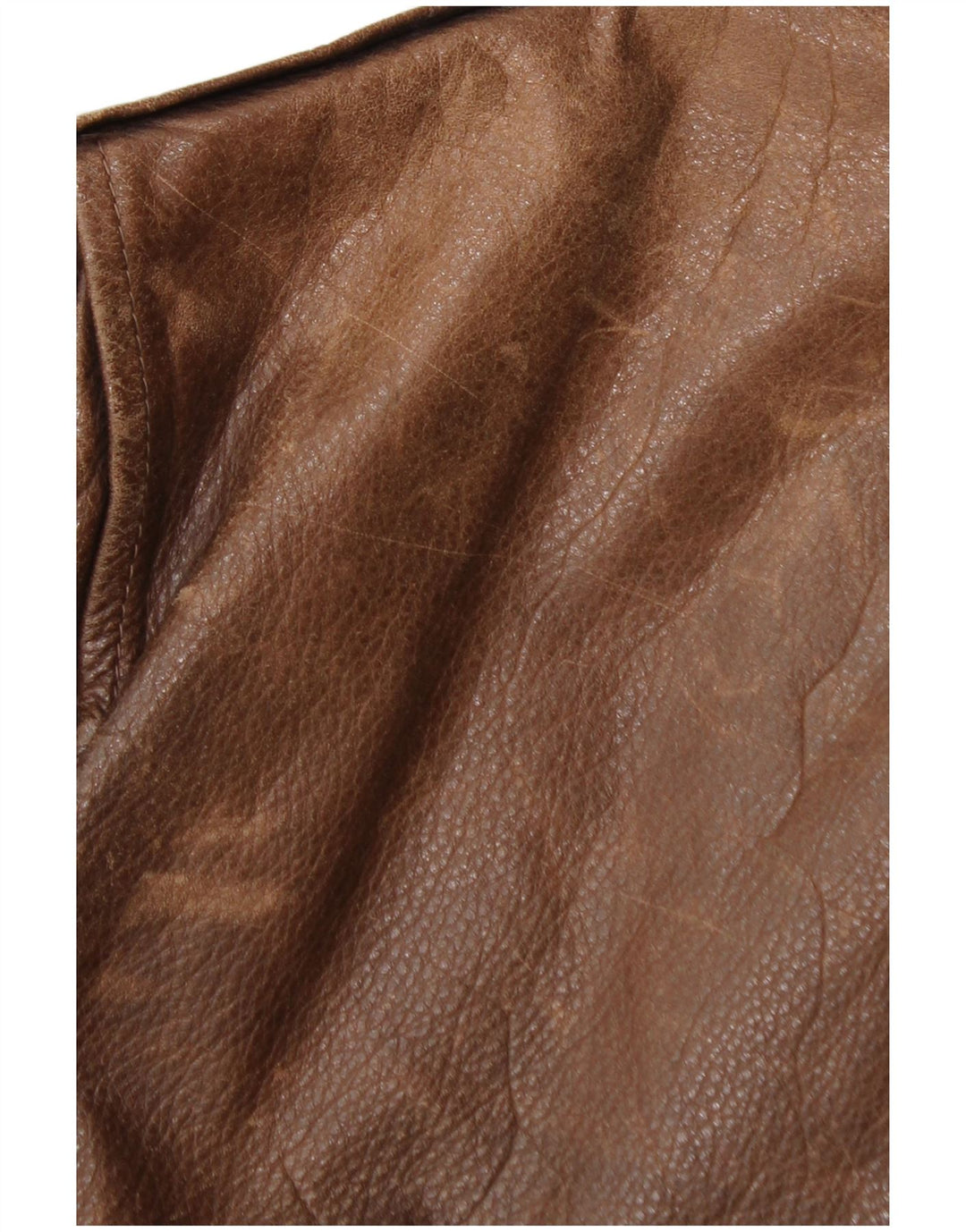 La Matta Ανδρικό Bomber Δερμάτινο Μπουφάν IT 50 Large Brown Δερμάτινο