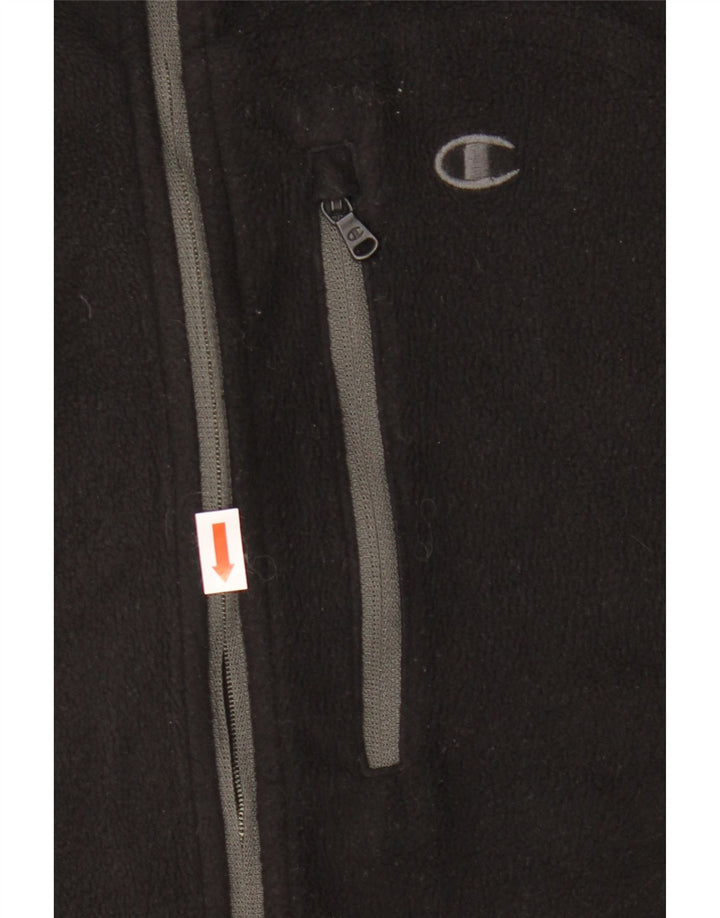 CHAMPION Γυναικείο Fleece Jacket UK 14 Medium Black