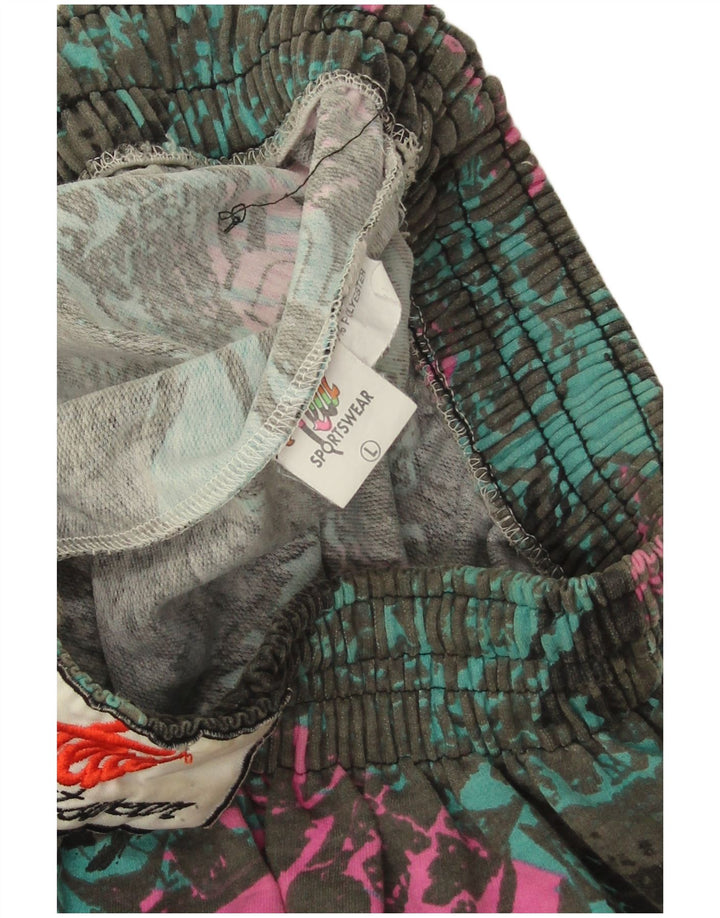 Vintage γυναικεία φόρμα παντελόνια UK 16 Large πολύχρωμα ρετρό