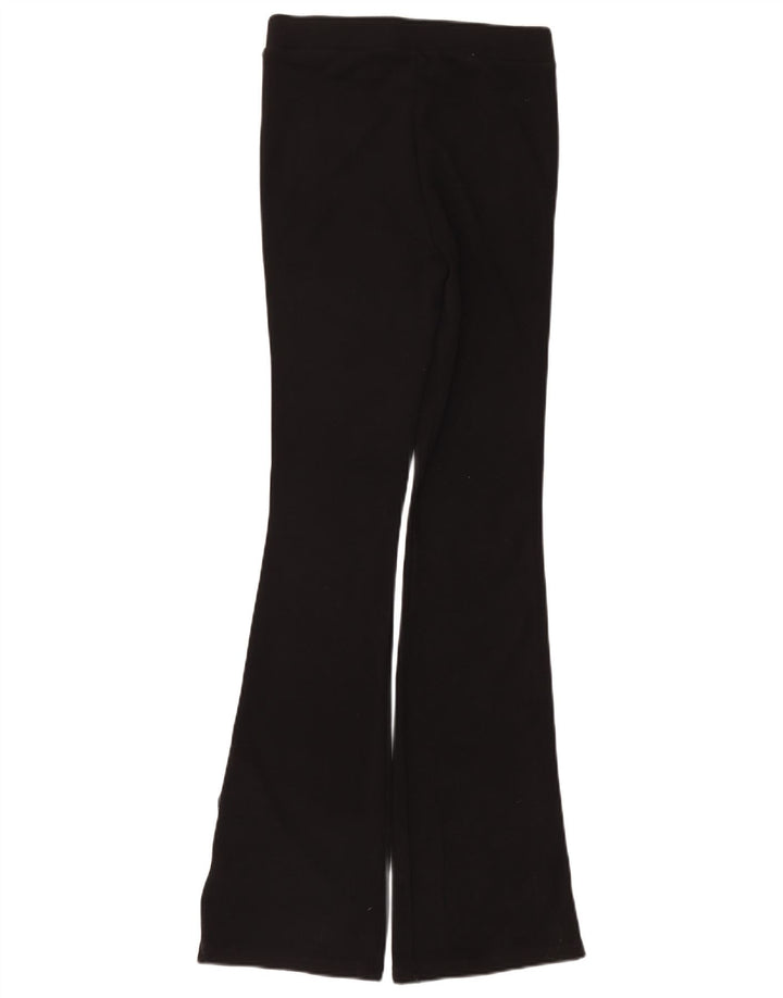Zara Γυναικεία φόρμα Flare Παντελόνι Μεσαίο Μαύρο Πολυαμίδιο