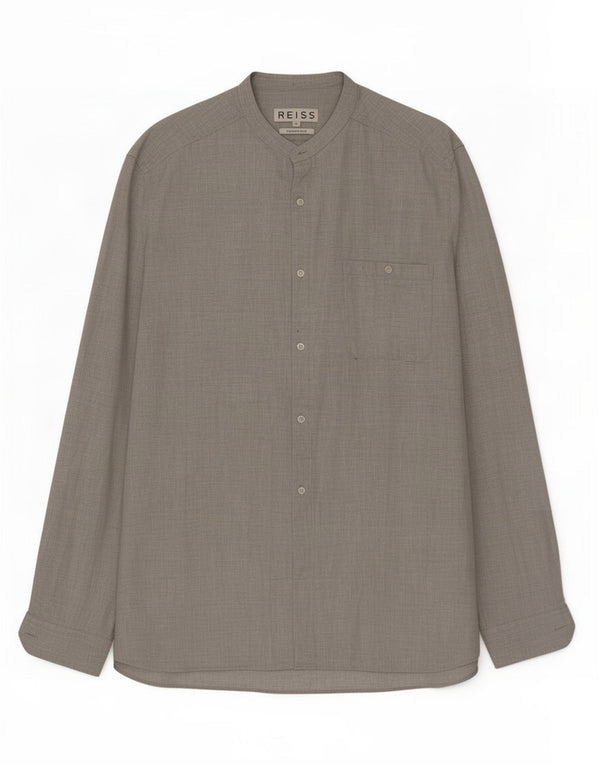 Ανδρικό πουκάμισο Reiss Slim Fit XL Γκρι βαμβακερό