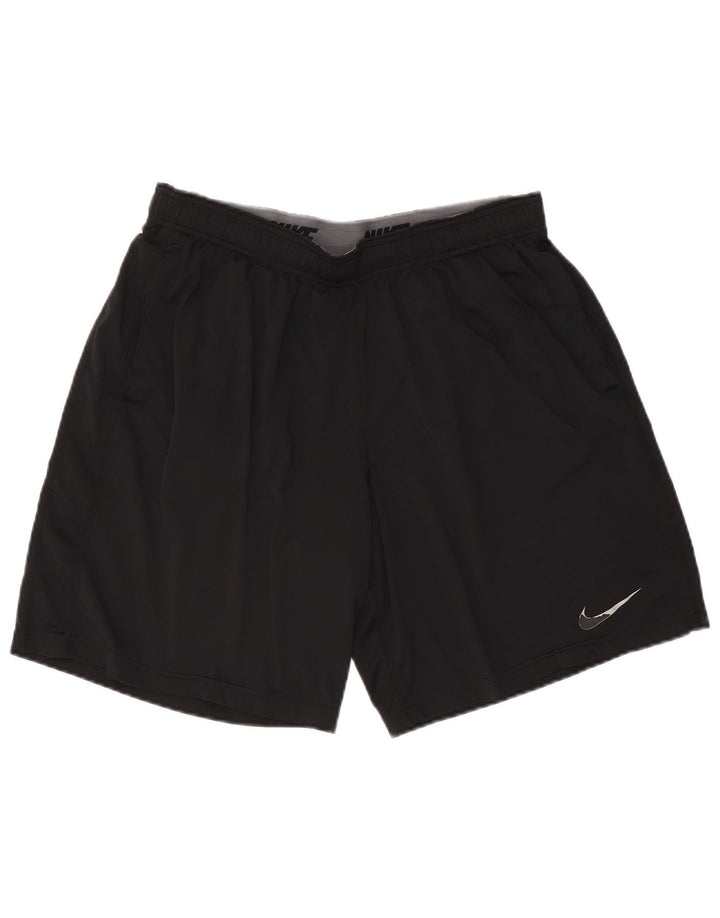 Ανδρικό αθλητικό σορτς Nike Dri Fit, μεγάλο μαύρο πολυεστέρα