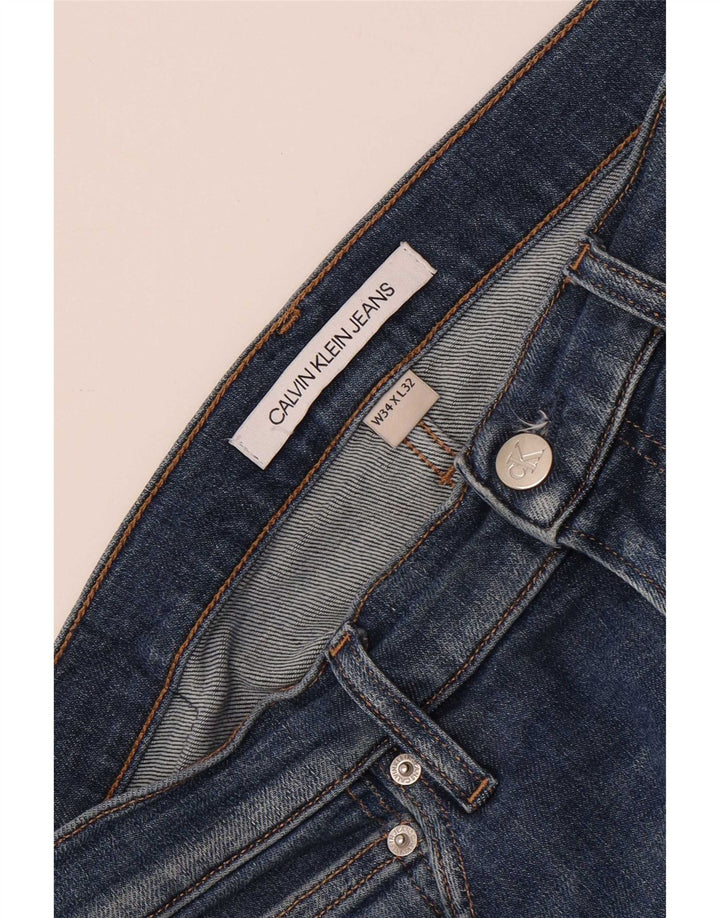 Ανδρικό τζιν ίσιο Calvin Klein W34 L32 Μπλε
