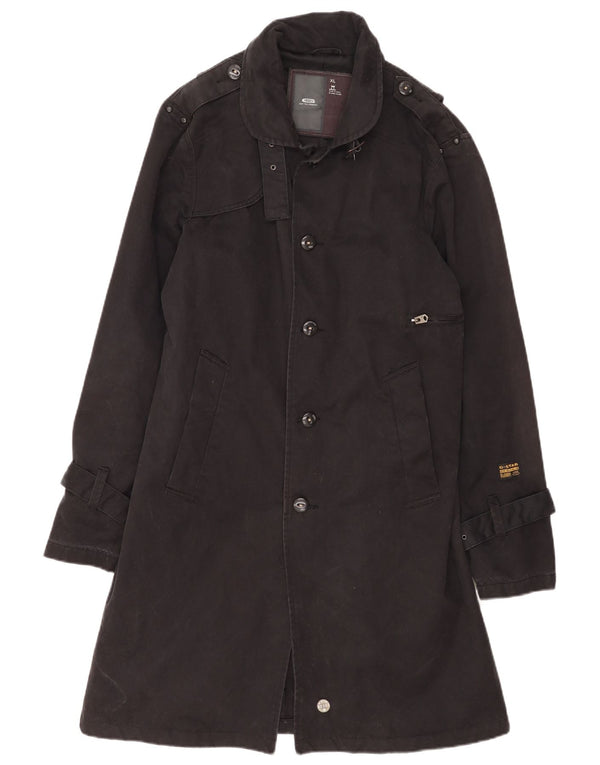 Ανδρική καμπαρντίνα G-Star UK 42 XL Μαύρο βαμβακερό