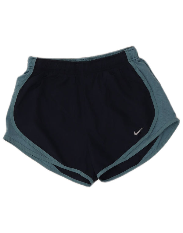 Γυναικείο αθλητικό σορτς Nike Dri Fit UK 8 Small Navy Blue Colourblock