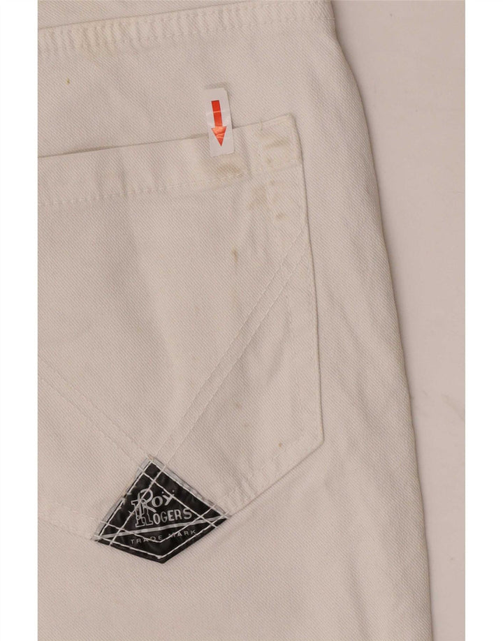 Γυναικείο τζιν σορτς Roy Rogers IT 44 Medium W30 Λευκό βαμβακερό
