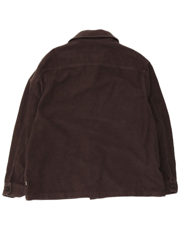 Marks & Spencer Ανδρικό πουκάμισο Autograph Overshirt XL Γκρι βαμβακερό