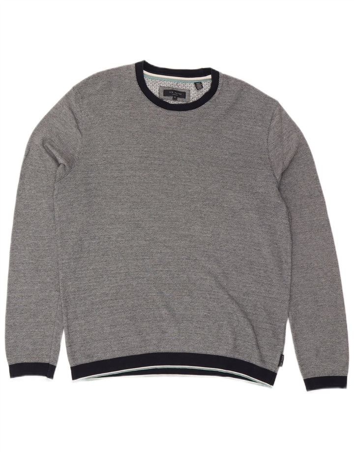 TED BAKER Ανδρικό Φούτερ Jumper Size 5 XL Navy Blue Cotton