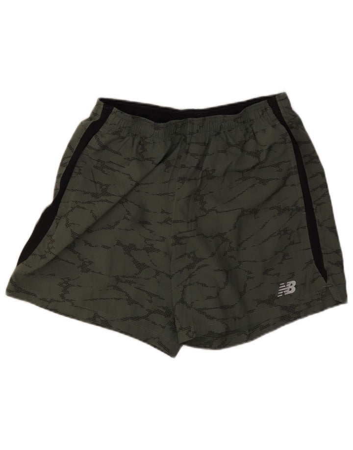 Ανδρικό αθλητικό σορτς New Balance Medium Khaki Camouflage Polyester
