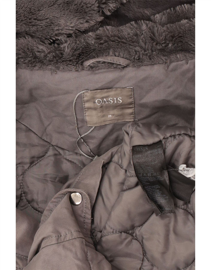 Γυναικείο Oasis Hooded Parka Jacket UK 14 Medium Grey Polyester