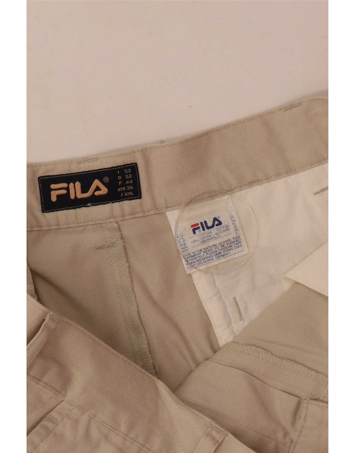 Ανδρικό σορτς Chino Fila W36 μεγάλο μπεζ βαμβακερό