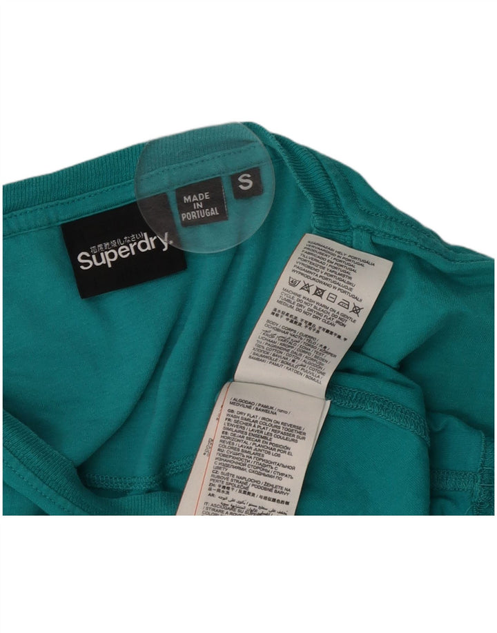 Ανδρικό γραφικό μπλουζάκι Superdry, μικρό πράσινο βαμβακερό