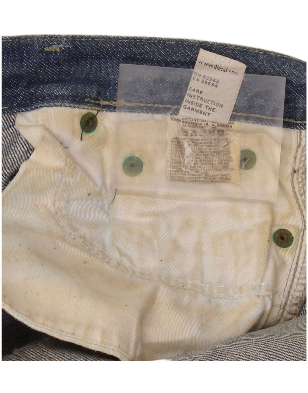 Diesel γυναικείο τζιν μποτάκι W32 L32 Μπλε βαμβακερό