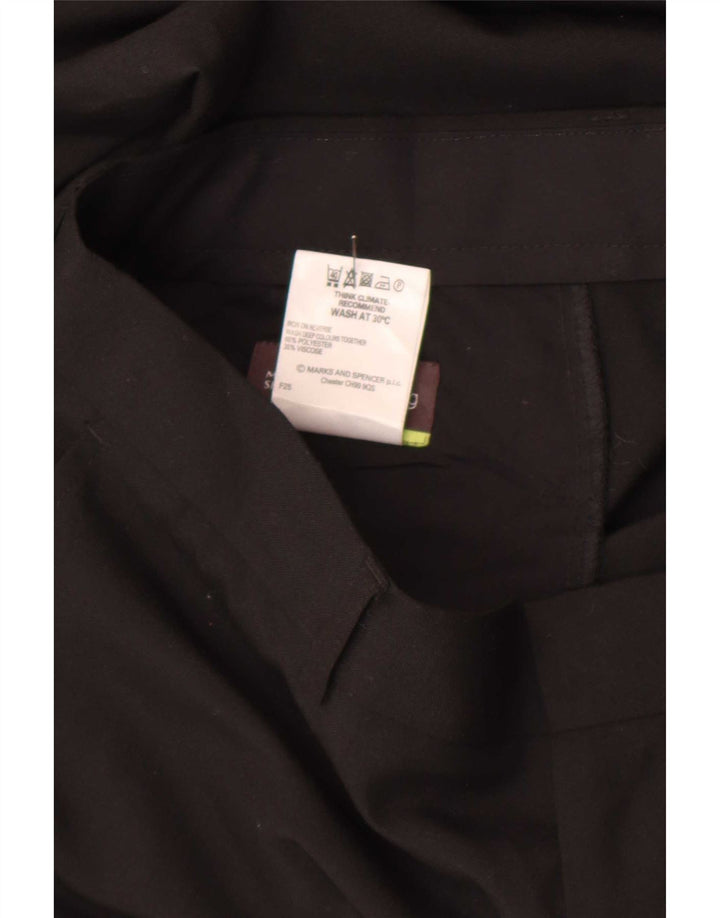 Marks & Spencer Ανδρικό ίσιο παντελόνι Chino W34 L29 Μαύρο πολυεστέρα
