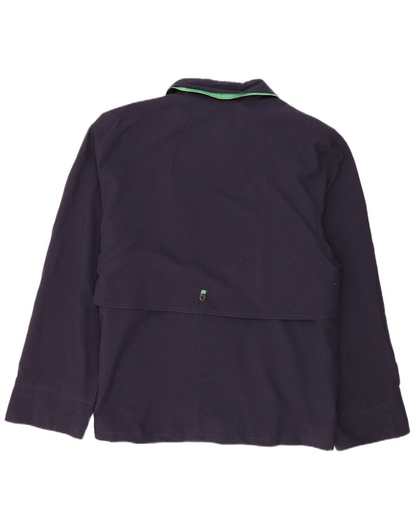 BIAGGINI Womens Oversized Bomber Jacket IT 50 XL Navy Blue Polyester