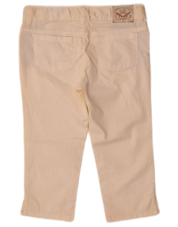 Tommy Hilfiger Girls Capri Παντελόνι 13-14 ετών W28 L16 Μπεζ βαμβακερό