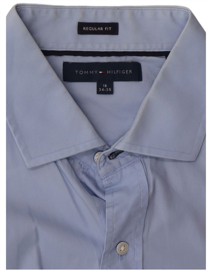 Ανδρικό πουκάμισο Tommy Hilfiger Regular Fit Size 16 Large Blue