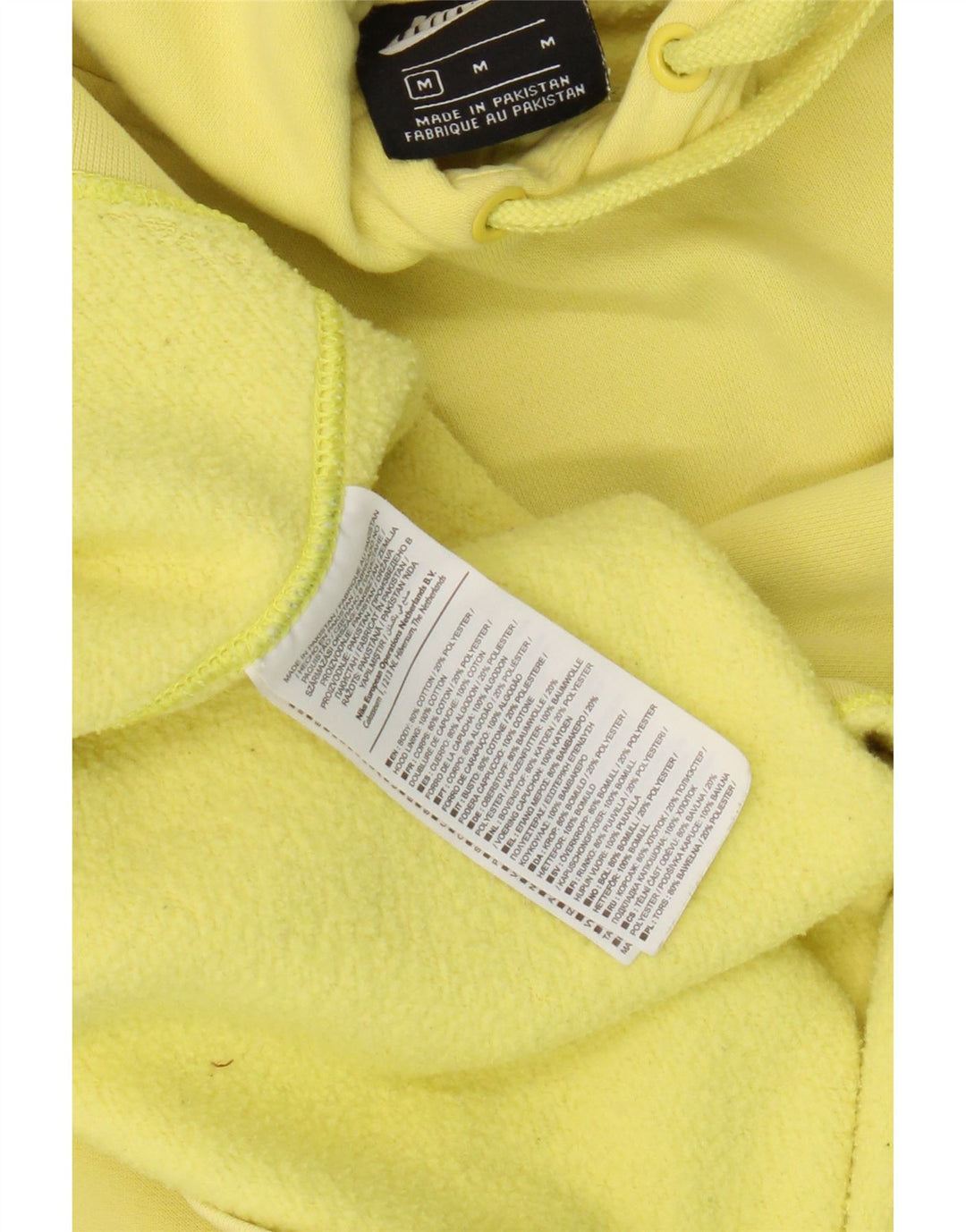 Ανδρικό φούτερ Nike, μεσαίο κίτρινο βαμβακερό