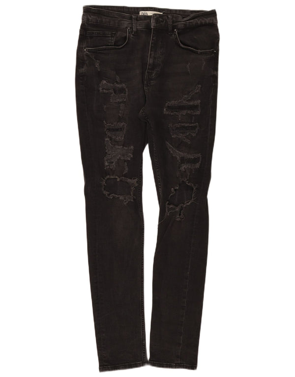 Zara Ανδρικά στενά τζιν EU 40 Medium W31 L30 Μαύρο βαμβακερό