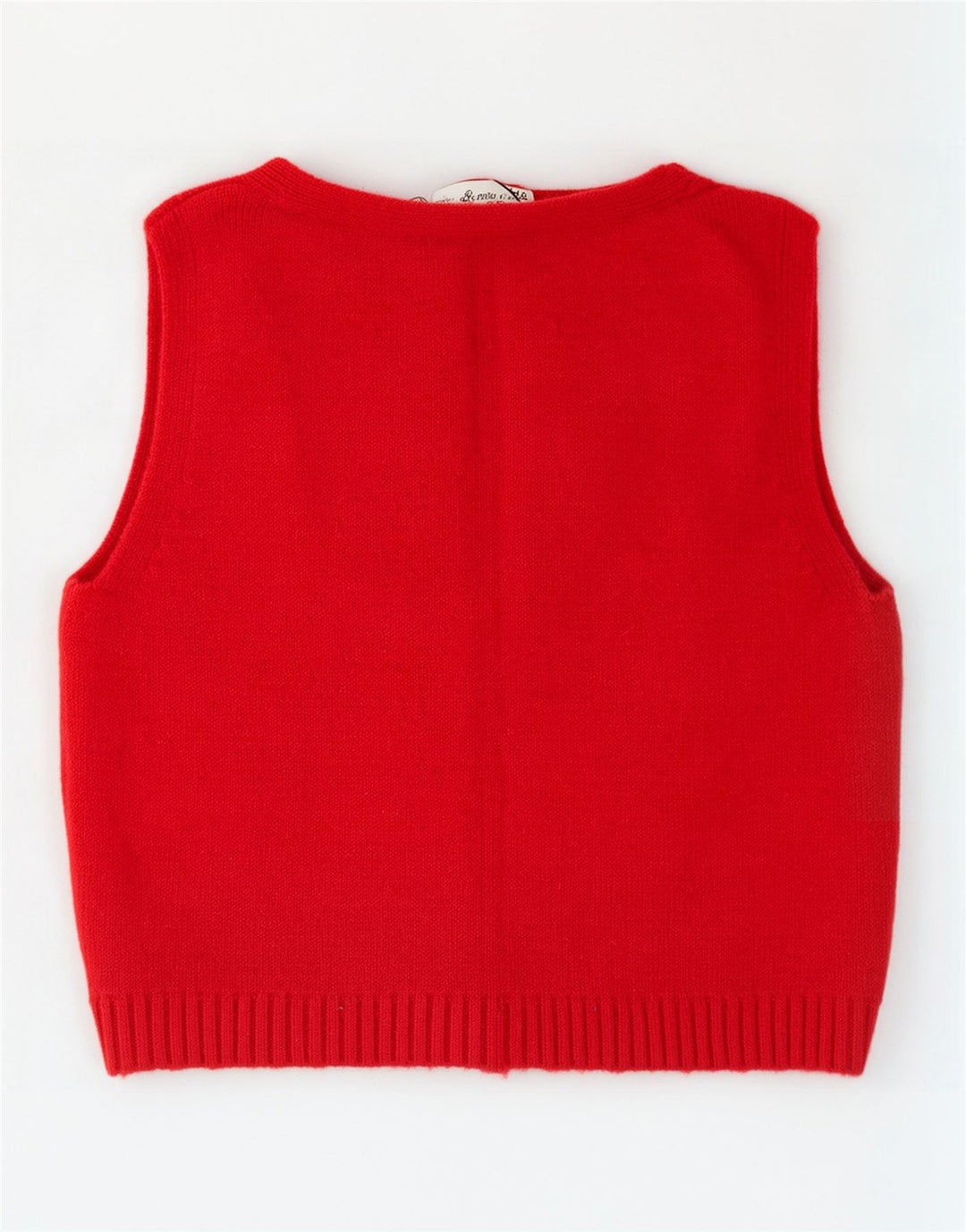 Zara Γυναικείο γιλέκο Crop Tank Top UK 14 Medium Red Viscose