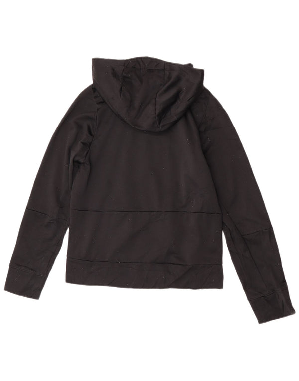 Nike Girls Graphic Zip Hoodie πουλόβερ 12-13 ετών Large Black Sports